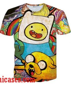 adventure time full print graphic shirt two side