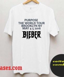 purpose the world tour brooklyn ny bieber T-Shirt