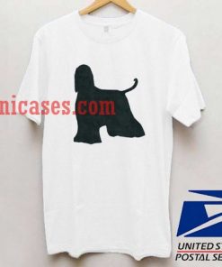 dog simple silhouette T shirt
