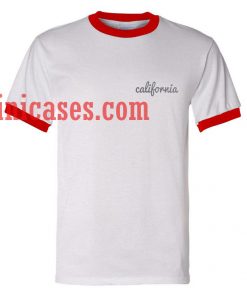 California logo ringer t shirt
