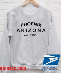 phoenix arizona est 1990 Grey Sweatshirt