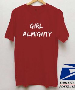 Girl Almighty Shirt One Direction 1D Crimson T shirt