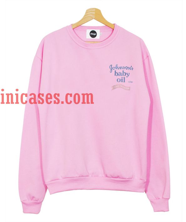 johnson's baby oil sweatshirt