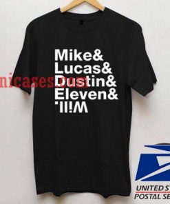 Mike Lucas Dustin Eleven Stranger T shirt