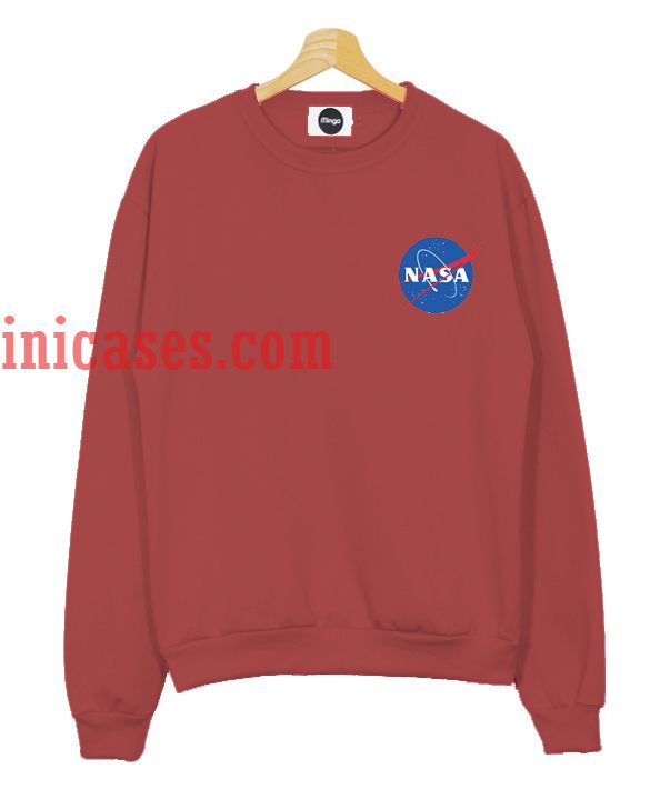 maroon nasa sweatshirt