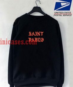 kim kardashian saint pablo black sweatshirt