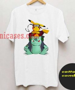 Pikachu Bulbasaur Sennin Mode T shirt