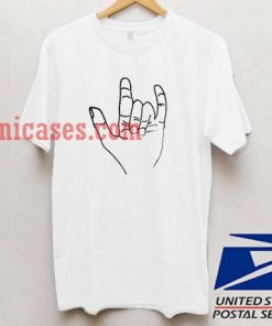 Metal Hand Sign T shirt