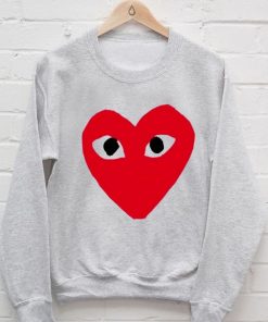 Red Heart Pullover Sweatshirt