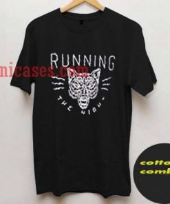 Running The Night Wolf T shirt