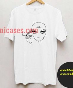 Smoking Alien T shirt
