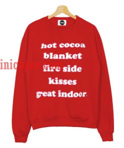 Hot Cocoa Blanket Fire Side Sweatshirt