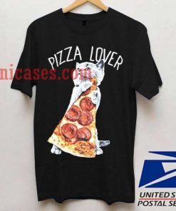 Pizza Lover Cat T shirt