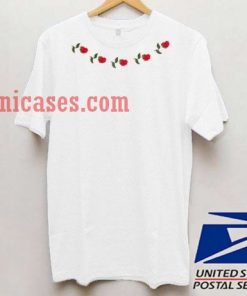 Rose Lining Neck T shirt