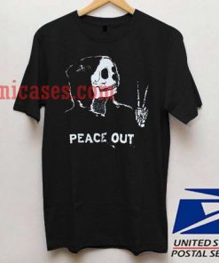 Skeleton Peace Out T shirt