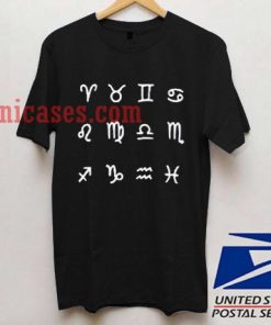 Zodiac symbol T shirt