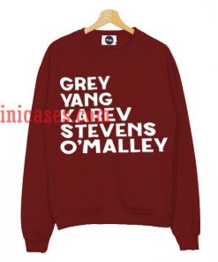 Greys anatomy Maroon Sweatshirt