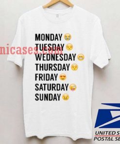 Weekday Emotions T shirt