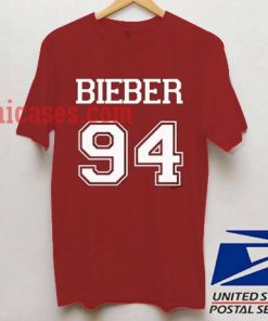 Bieber 94 Red T shirt
