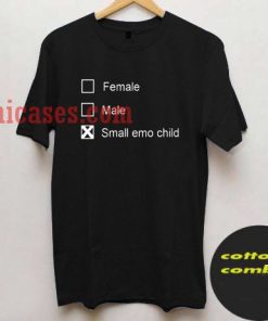 Female Male Small Emo Child t shirt
