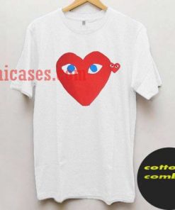 Garcon Red Heart Blue Eyes T shirt