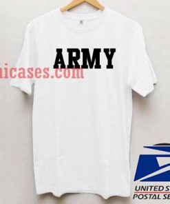 Army White T shirt