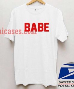 Babe Red White T shirt