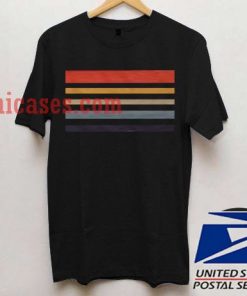 Rainbow Black T shirt