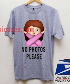 no photo please emoji T shirt