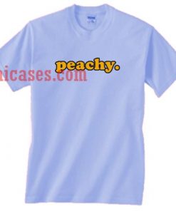 peachy blue T shirt