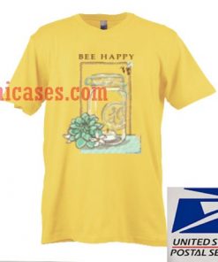 Bee happy yellow T shirt
