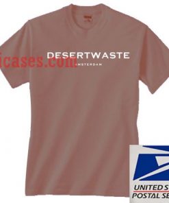 Desertwaste amsterdam burgundy T shirt