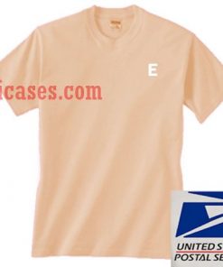 E alphabet T shirt