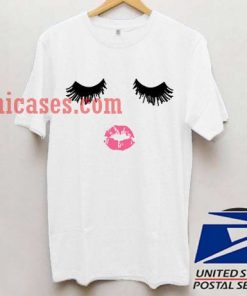 Eyelashes and Lips T shirt