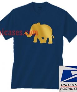 Gold Elephant Navy T shirt