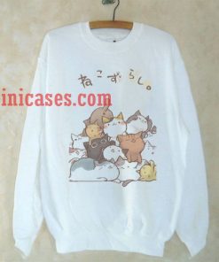 Kawaii Cat Sweatshirt for Men And Women