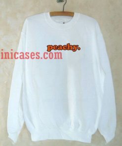 Peachy White Sweatshirt for Men And Women