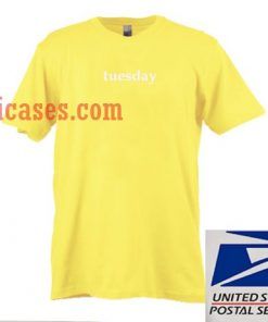 Tuesday yellow T shirt