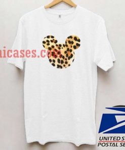 minnie mouse cheetah T shirt