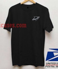 Black Saturn T shirt