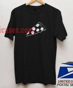 Black and White Pizza T shirt