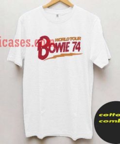 Bowie World Tour 74 T shirt