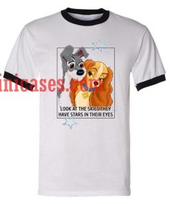 Lady and the Tramp Look At The Skies ringer t shirt