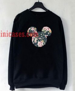 Mickey Head Floral Sweatshirt for Men And Women