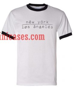 New york los angeles ringer t shirt