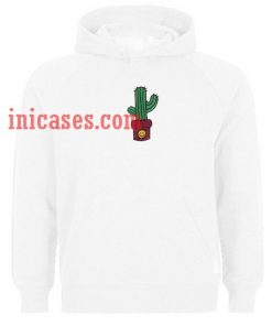 Cactus White Hoodie pullover