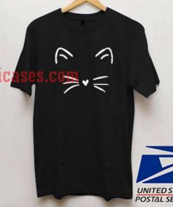 Cat Face T shirt