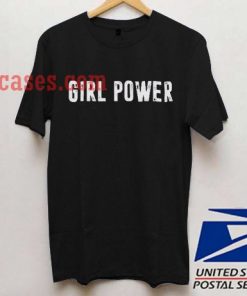 Girl power black T shirt