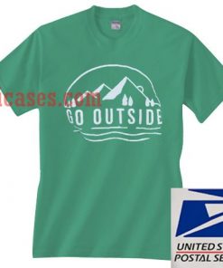 Go Outside Green T shirt
