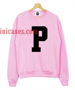 P Pink Sweatshirt for Men And Women